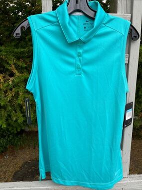 Nike Women's Sleeveless Polo - Turquoise NWT Golf M
